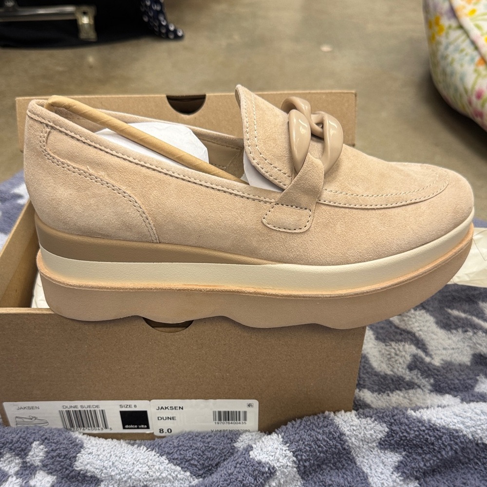 Dolce Vita Tan Platform Loafers
